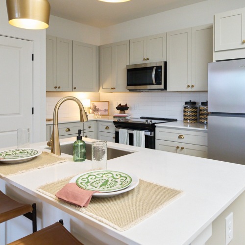 kitchen with refrigerator